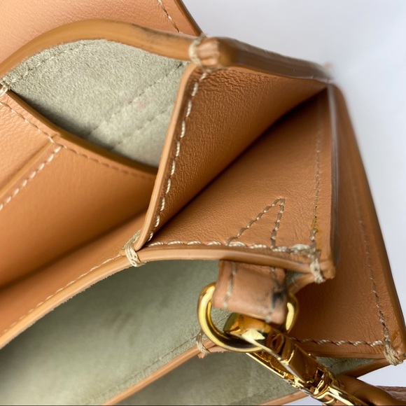 Chloe Tan Leather Mini Drew Bijou Crossbody Gold Chain Shoulder Bag - Picture 10 of 16